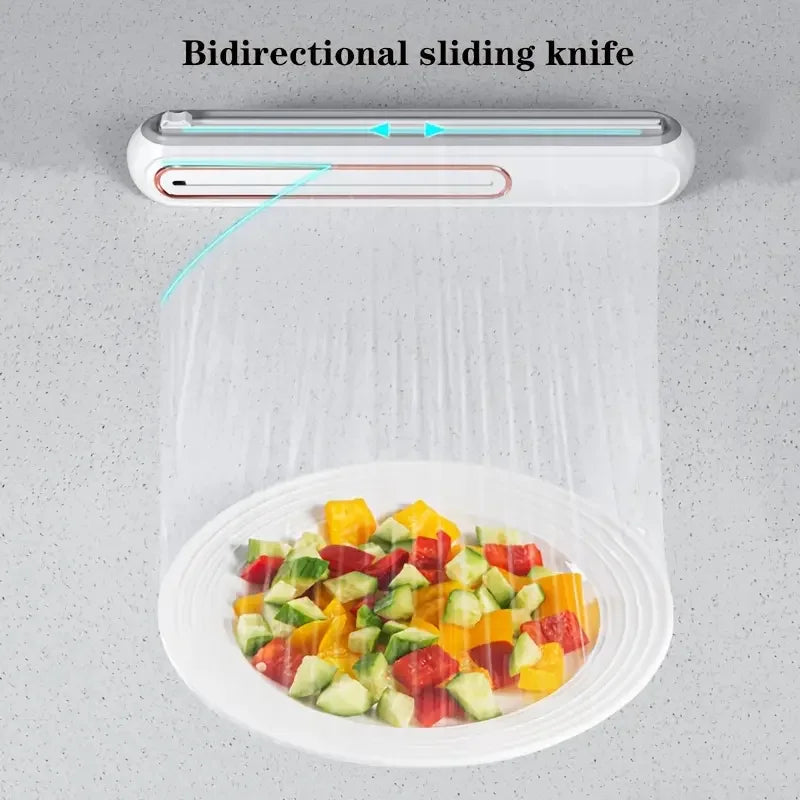 Food Wrap Dispenser with Cutter