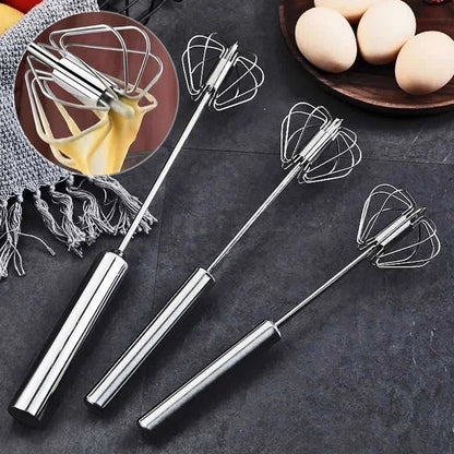 Semi-Automatic Stainless Steel Whisk