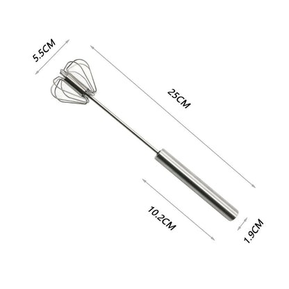 Semi-Automatic Stainless Steel Whisk