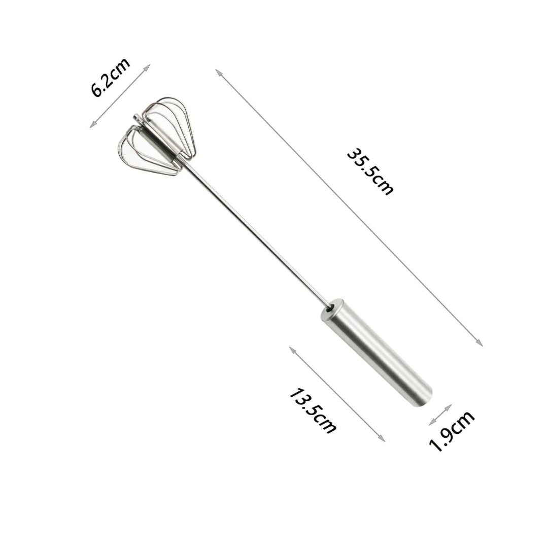 Semi-Automatic Stainless Steel Whisk